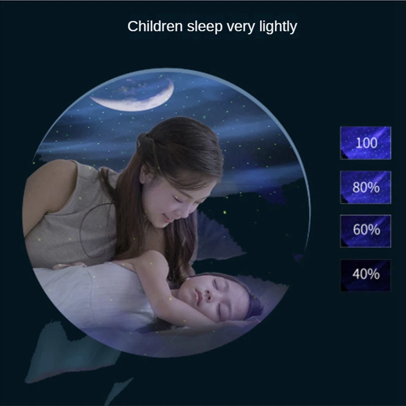 LED Starry Projector Night Light Bluetooth Star Galaxy Night Lamp For Bedroom Room Kids Party Decor Projector