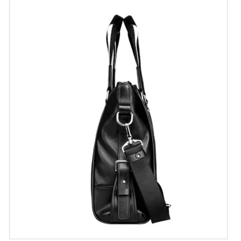 Borsa a tracolla autentica Borse da uomo in pelle Borsa per laptop stile orizzontale Viaggio d'affari da uomo Valigetta di grande capacità Sacoche Homme