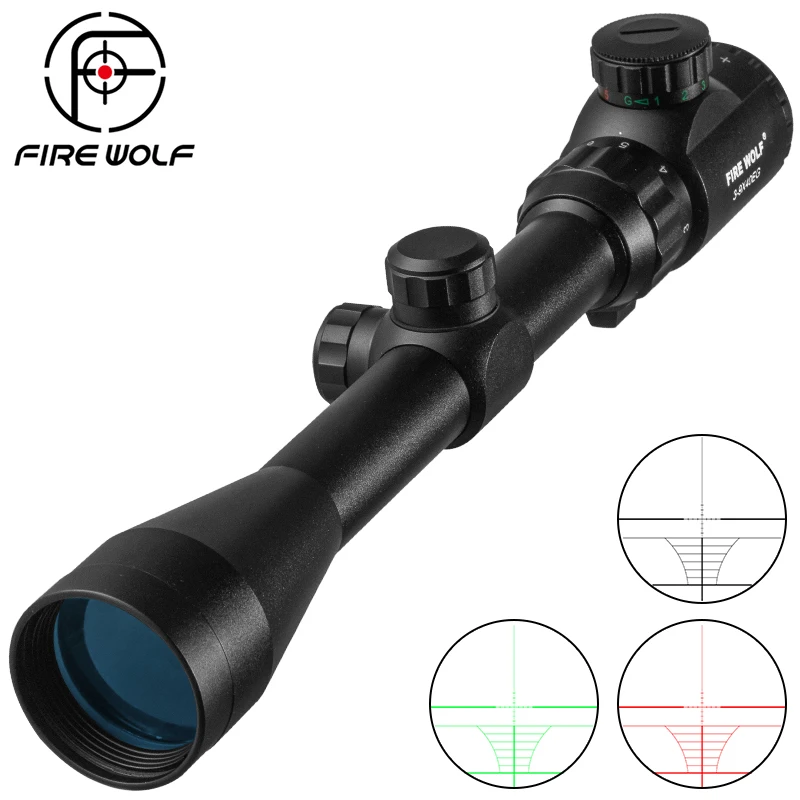 

3-9x40 EG Riflescope Hunting Scope Bow Cross Red Green Outdoor Reticle Sight Optics Sniper Tactical Air Gun Scope Weapon Sight