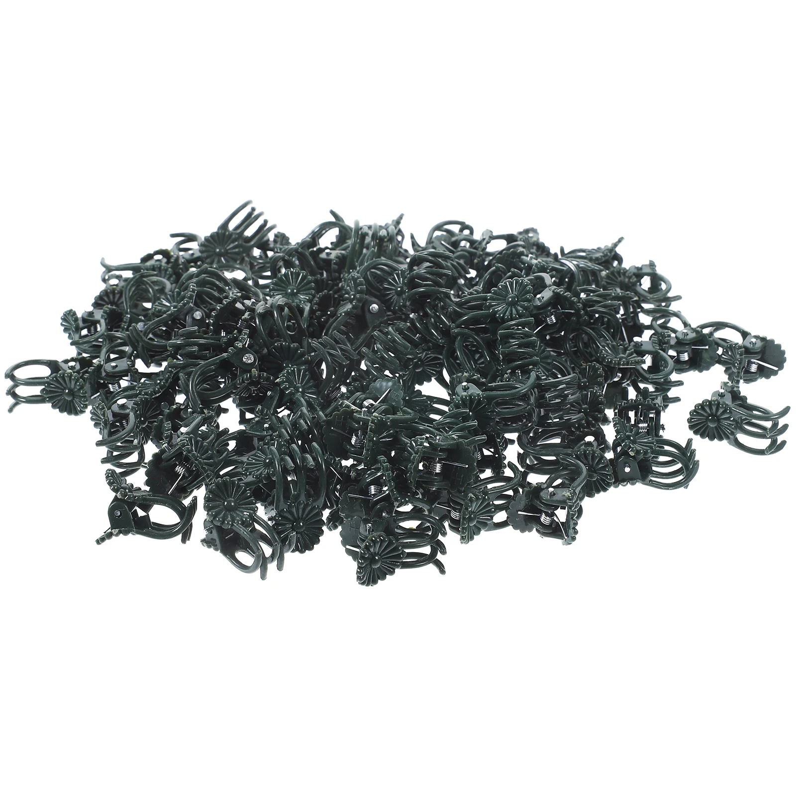 

100pcs Support Clips Garden Plastic Fixing Protect Orchid Vine Clips Stakes Plant Gripper Clip Clamps Green Hardware