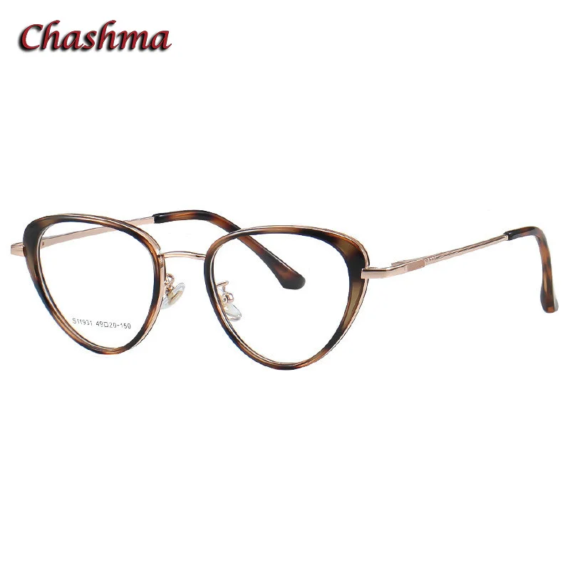 

Chashma Women Optical Prescription Glass Spring Hinge Frame Reading Eyeglasses Cat Eye RX Lenses Eyewear Spectacles for Female