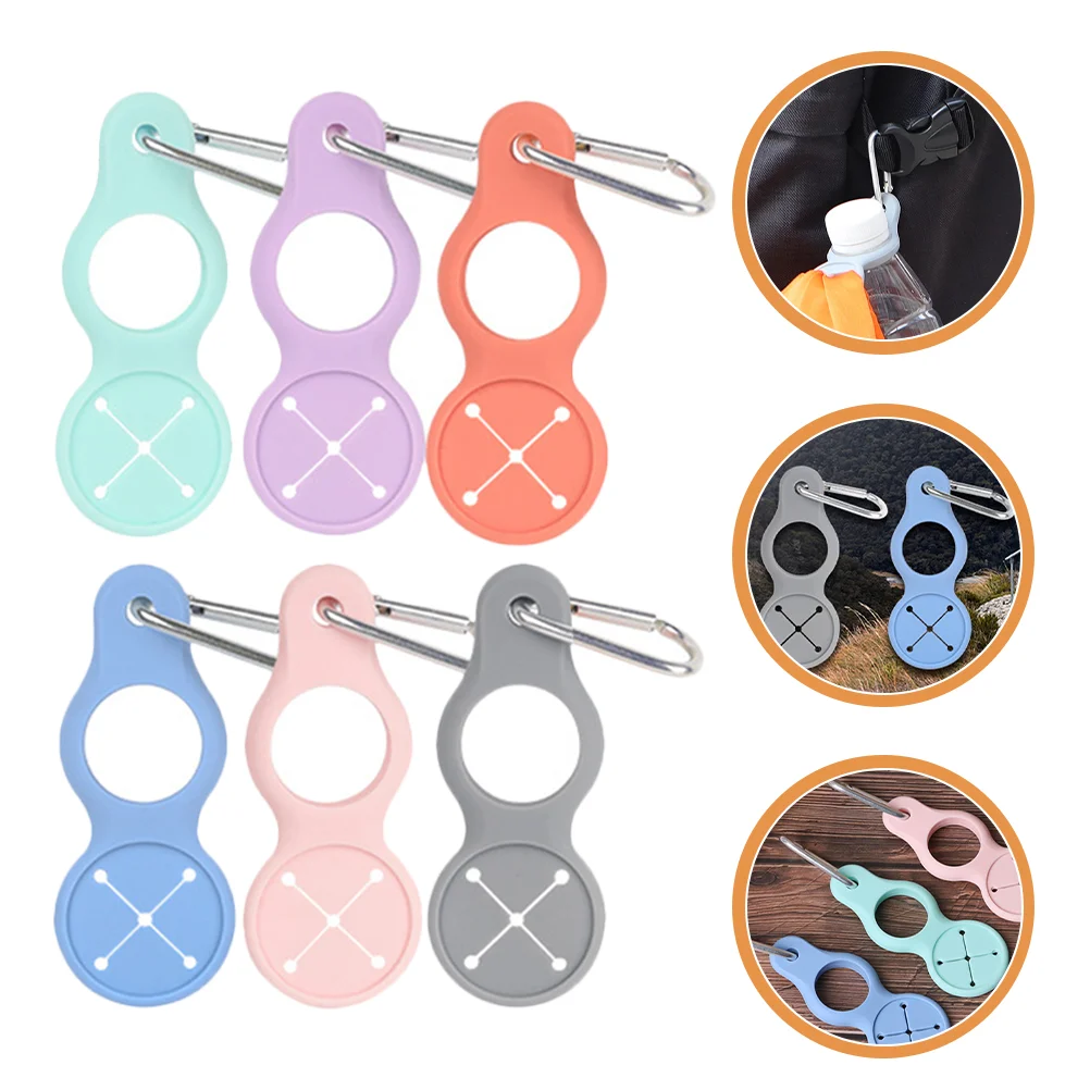 6 Pcs Water Bottle Cantimplora Kettle Carrying Camping Supplies Nylon Keys Holder