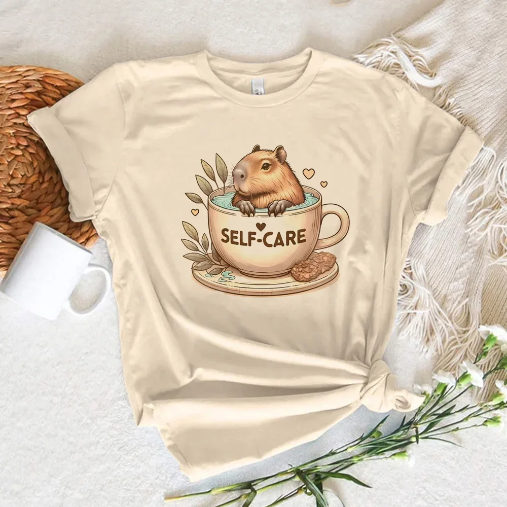 

Capybara Tee women designer tshirt female harajuku y2k Japanese clothing