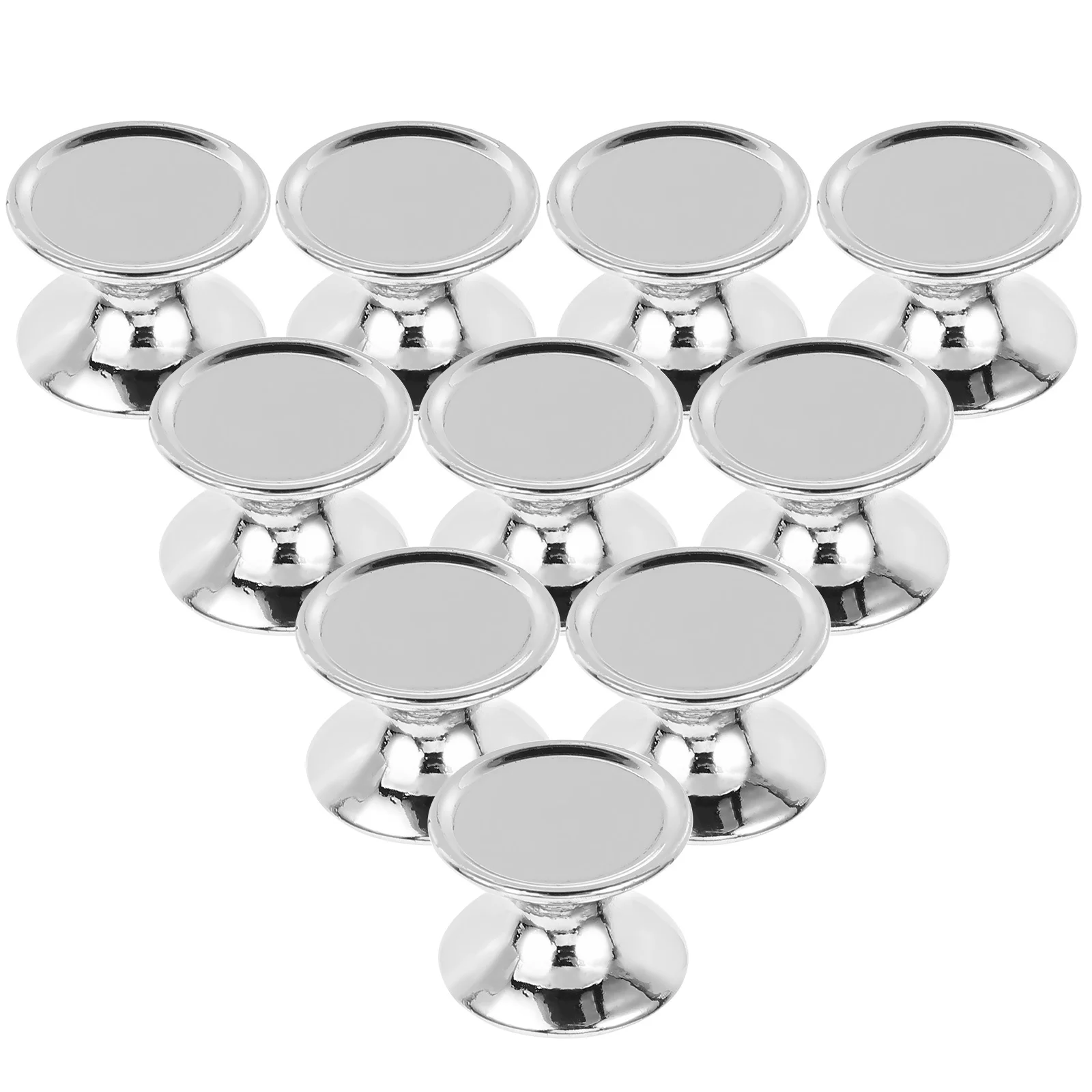 

10Pcs Aluminum Alloy Small Metal Cabinet Knobs for Dresser Drawer Wardrobe Pulls Decorative Furniture Handles Dresser Knobs