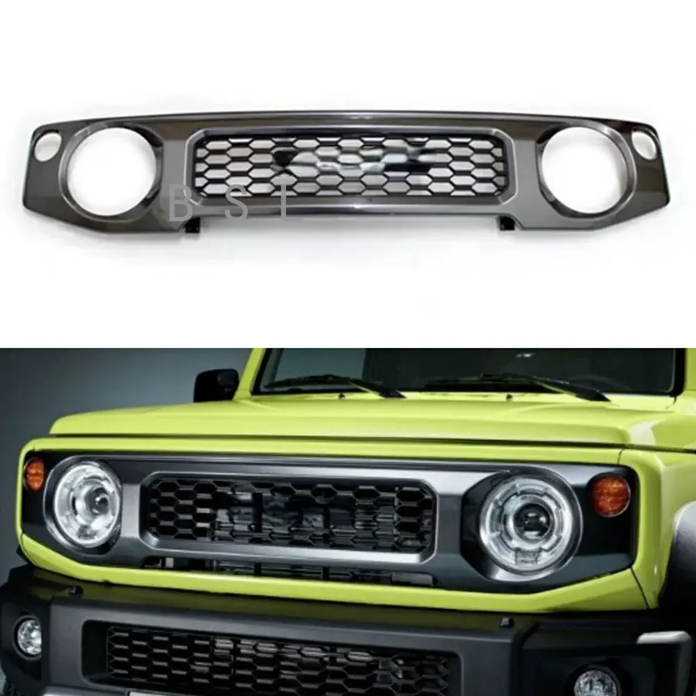 

Car Grill Mesh Racing Grills For Suzuki Jimny JB64 JB74 2019-2022 Car Black Honeycomb Mesh Front Grille Cover Accessories