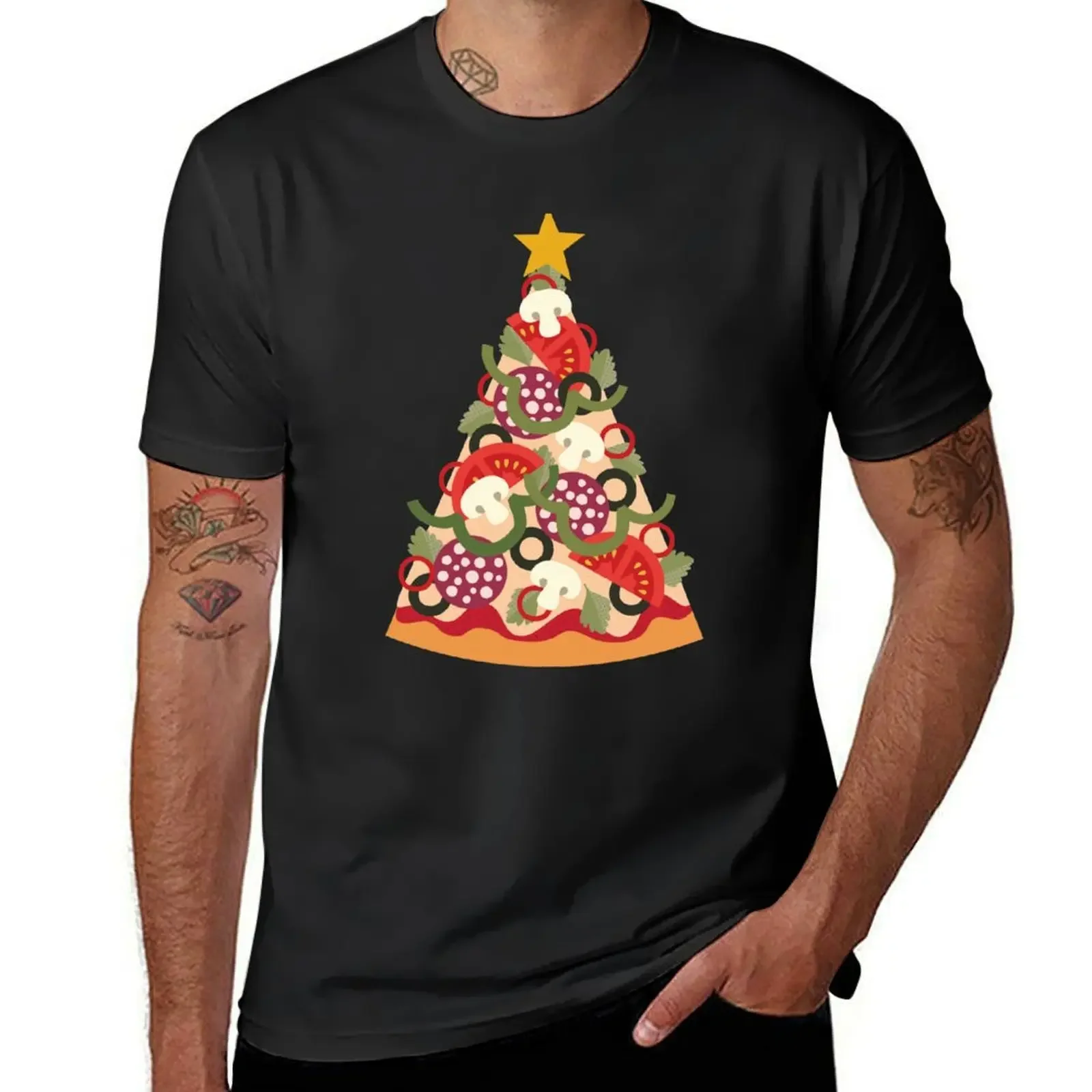 

Pizza on Earth - Pepperoni T-Shirt custom shirt plus sizes anime clothes for men