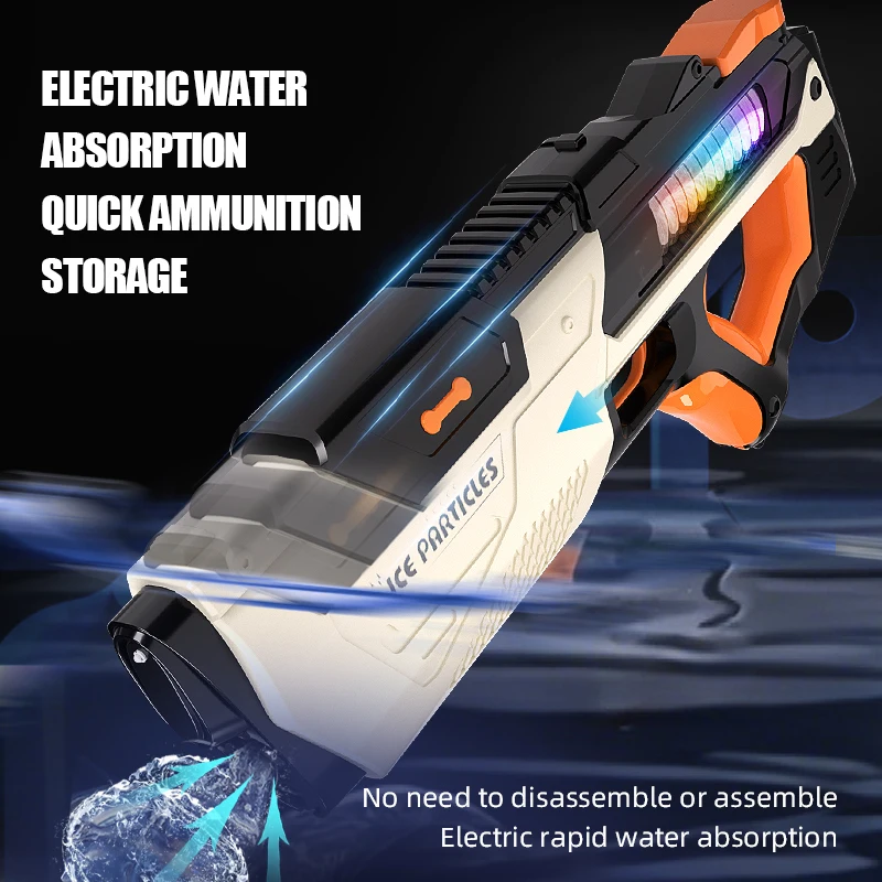 New Electric Water Blaster Toy with Light for Outdoor Play for Kids and Adults