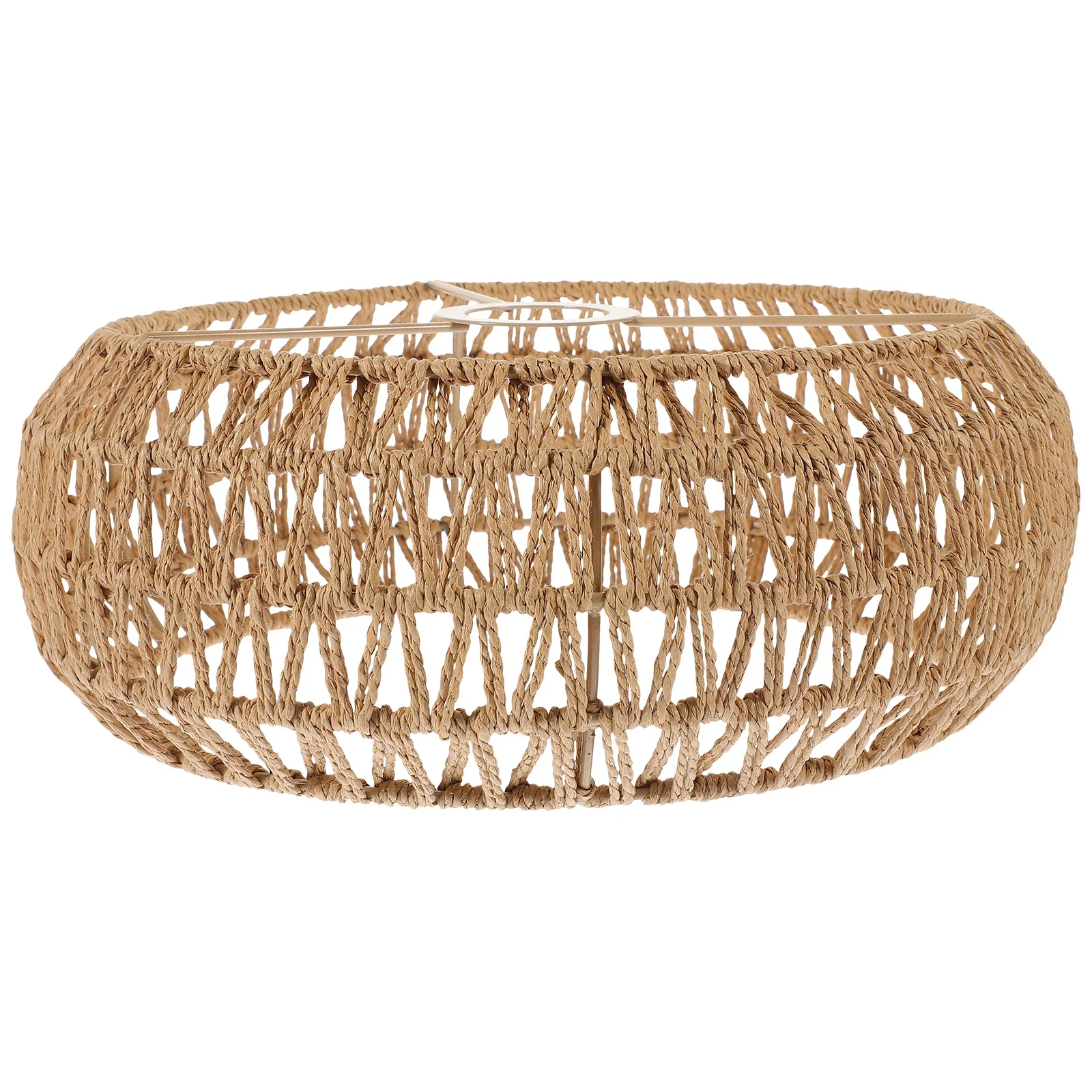 

Тканый абажур E27, подвесной абажур из пеньковой веревки, люстра в деревенском стиле, светильник, натуральный сенсорный светильник для гостиной