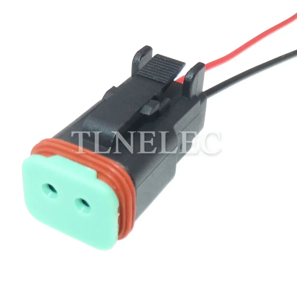 2 Pin Way Auto Waterproof Sockets Car Male Female Wiring Harness Connector With Wires DT04-2P DT06-2S