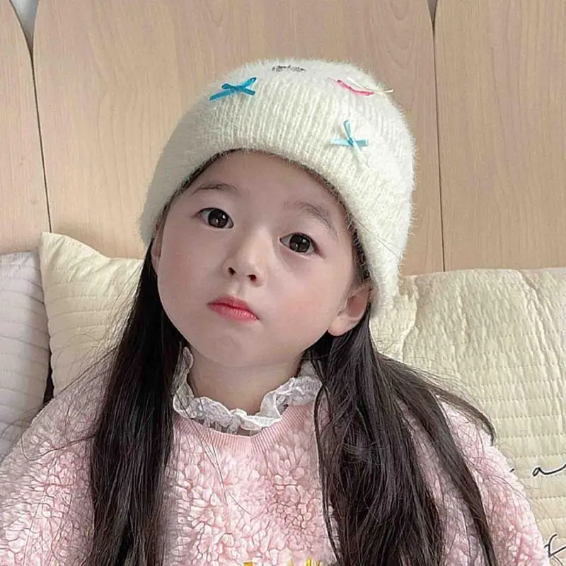 

95ae Fashionable Girls Hat Soft & Trendy Cap теплая шляпа идеально подходит для занятий на свежем воздухе