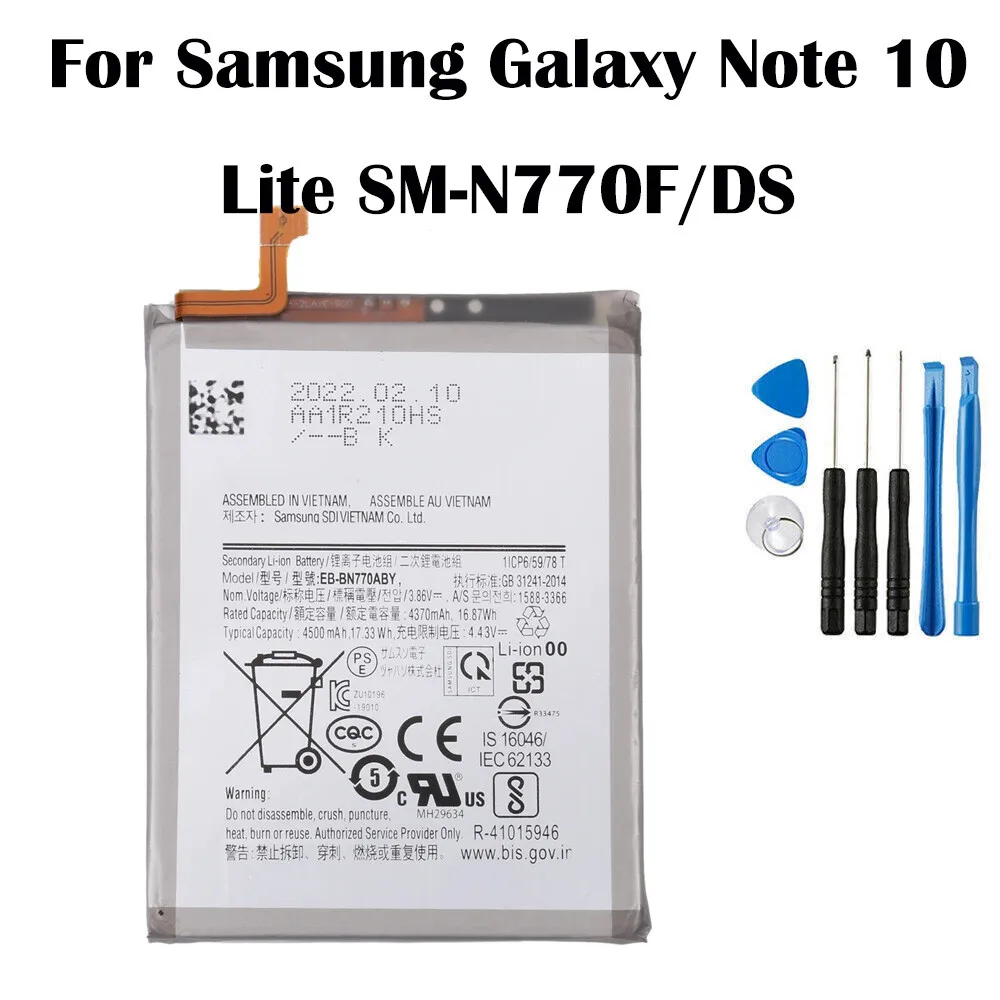 EB-BN770ABY Battery Replacement For Samsung Galaxy Note 10 Lite SM-N770F/DS