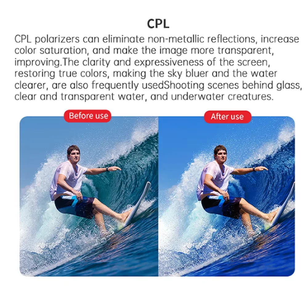 Neo vidro uv cpl estrela noite raia azul 1/4 preto névoa lente filtro protetor tampa para dji neo drone vlog câmera