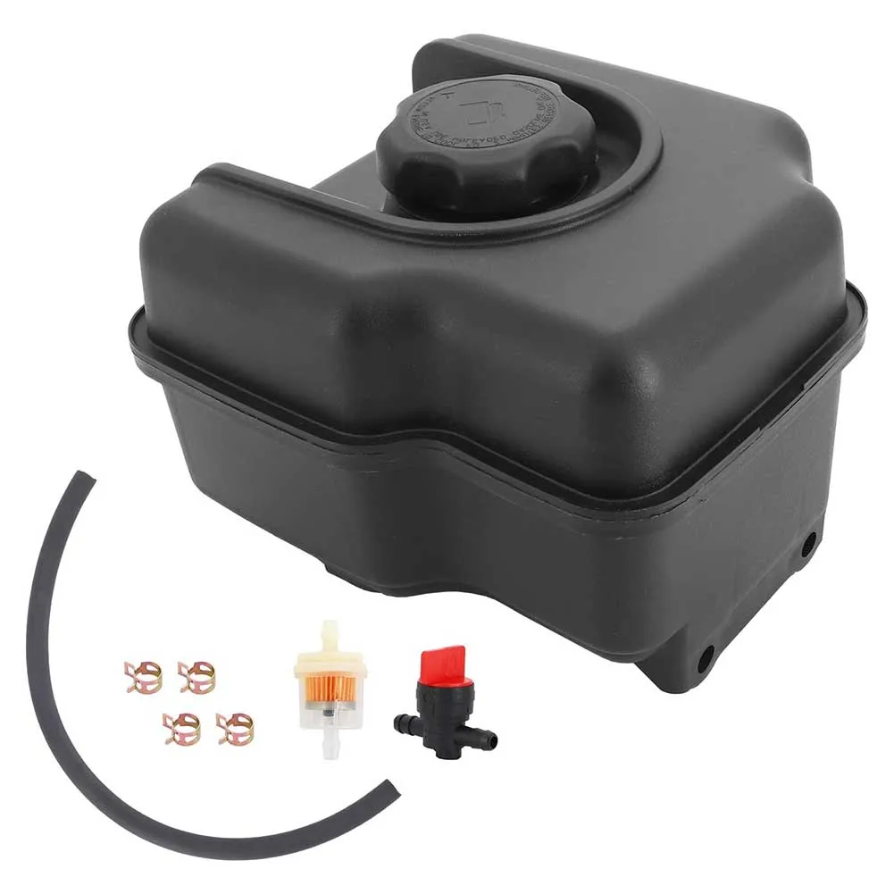 Fuel Shut-Off Valve Fuel Tank For Engine Repair Black Fuel Tank For Lawn Mower Engine Compatible With 121000 Series