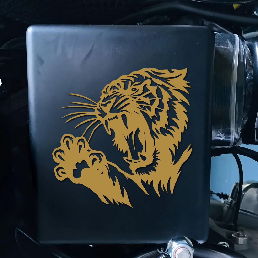 Clawing Tiger Car Decal Vinyl Sticker - Waterproof, Fade-Proof, Easy Peel & Stick for Vehicle Windows, Bumpers, Laptops