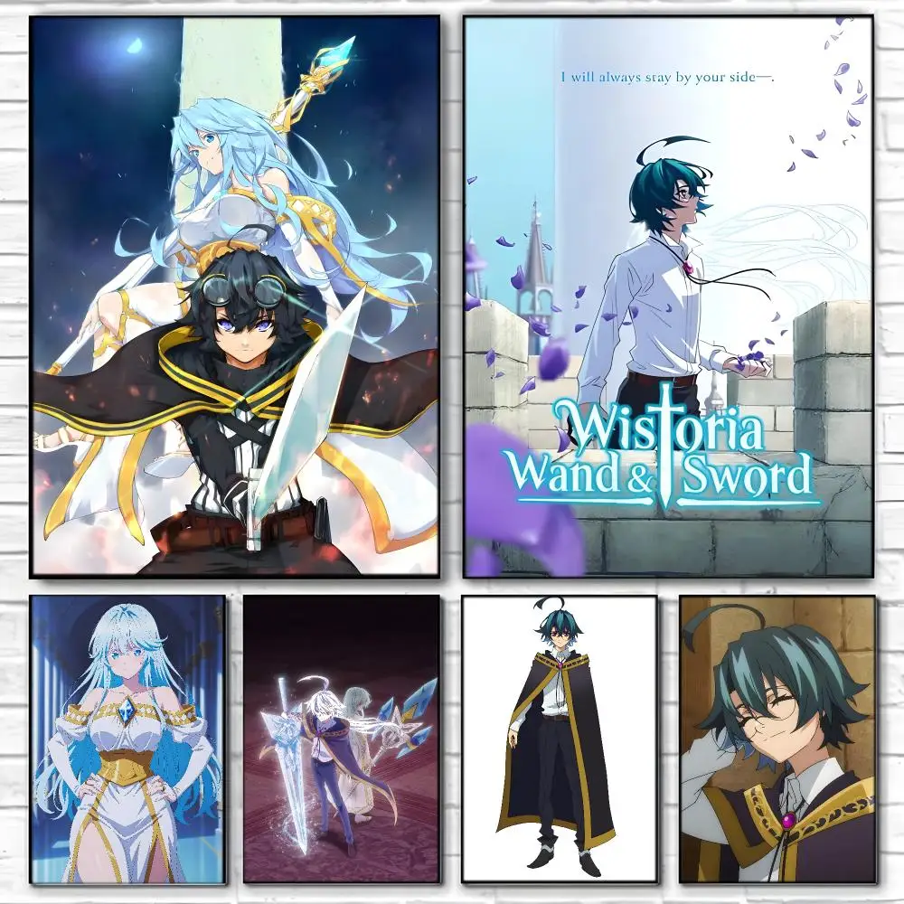 Anime Wistoria Wand and Sword Poster  Self-adhesive Art Waterproof Paper Sticker Coffee House Bar Room Wall Decor