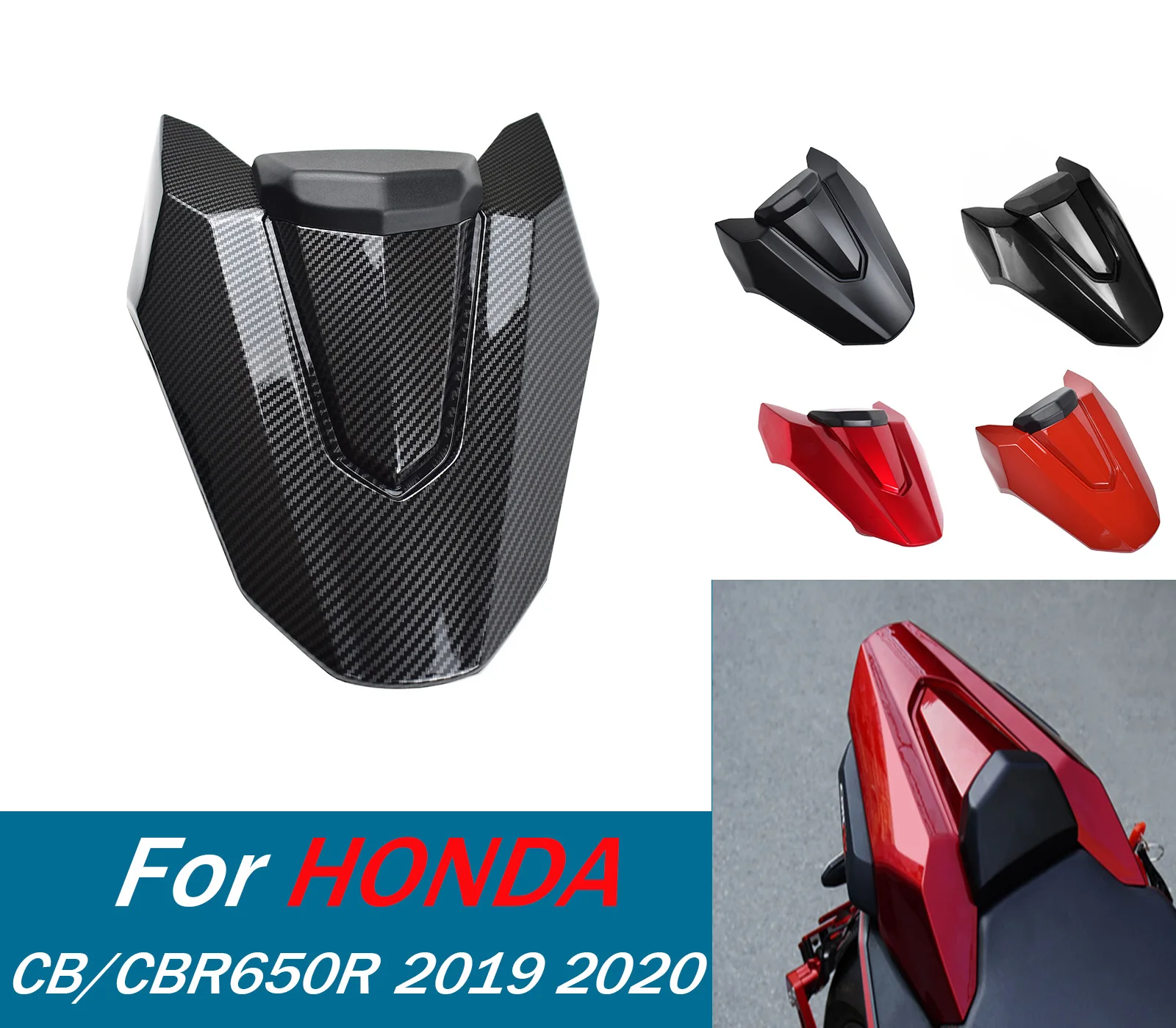 

Для Honda CB CBR 650R 2019 2020 CBR650 R Model S чехол на заднее сиденье задняя крышка обтекатель капот аксессуары для мотоциклов ﻿