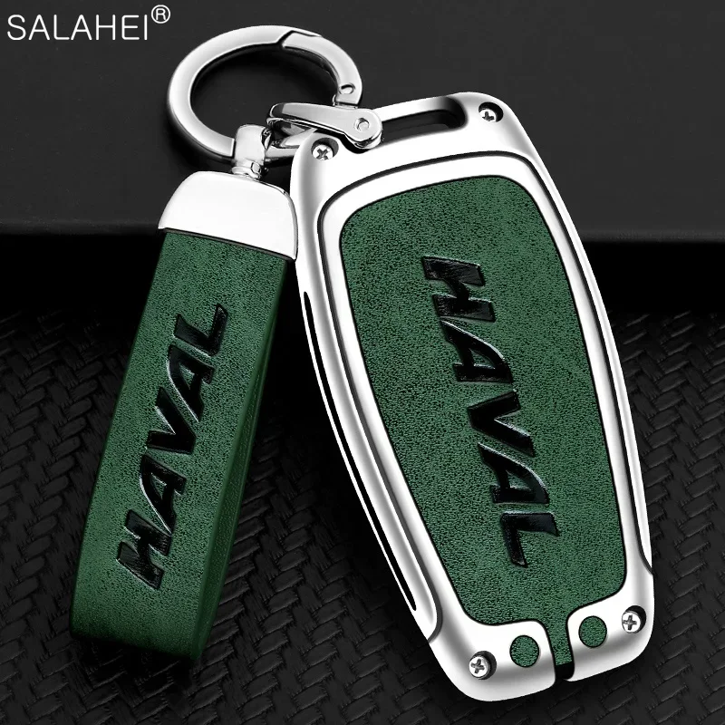 Leather car key cover case bag Shell holder fob for Great Wall Haval hover h1 h4 h6 H7 H8 H9 F5 F7 F7X H2S GMW Coupe accessories