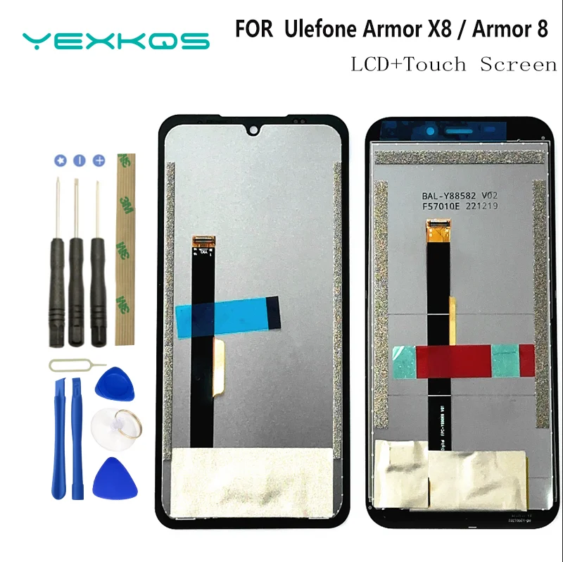 New Original For Ulefone Armor 8 / Armor 8 Pro LCD display+touch screen sensor replacement for Armor X8 x8i riginal display+Tool