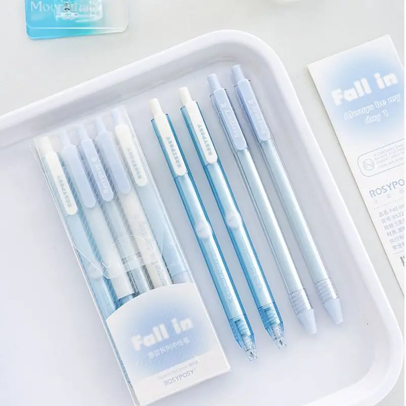 Ручка гелевая в виде ручки, 5 шт.