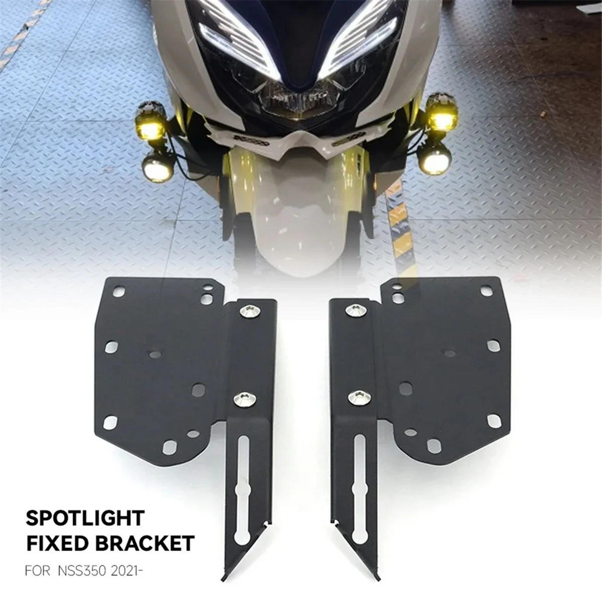 Motorcycle Spotlight Bracket Pedal for Honda FORZA350 Forza300 NSS350 2021 2022 2023 Sports Light Fog Lamp