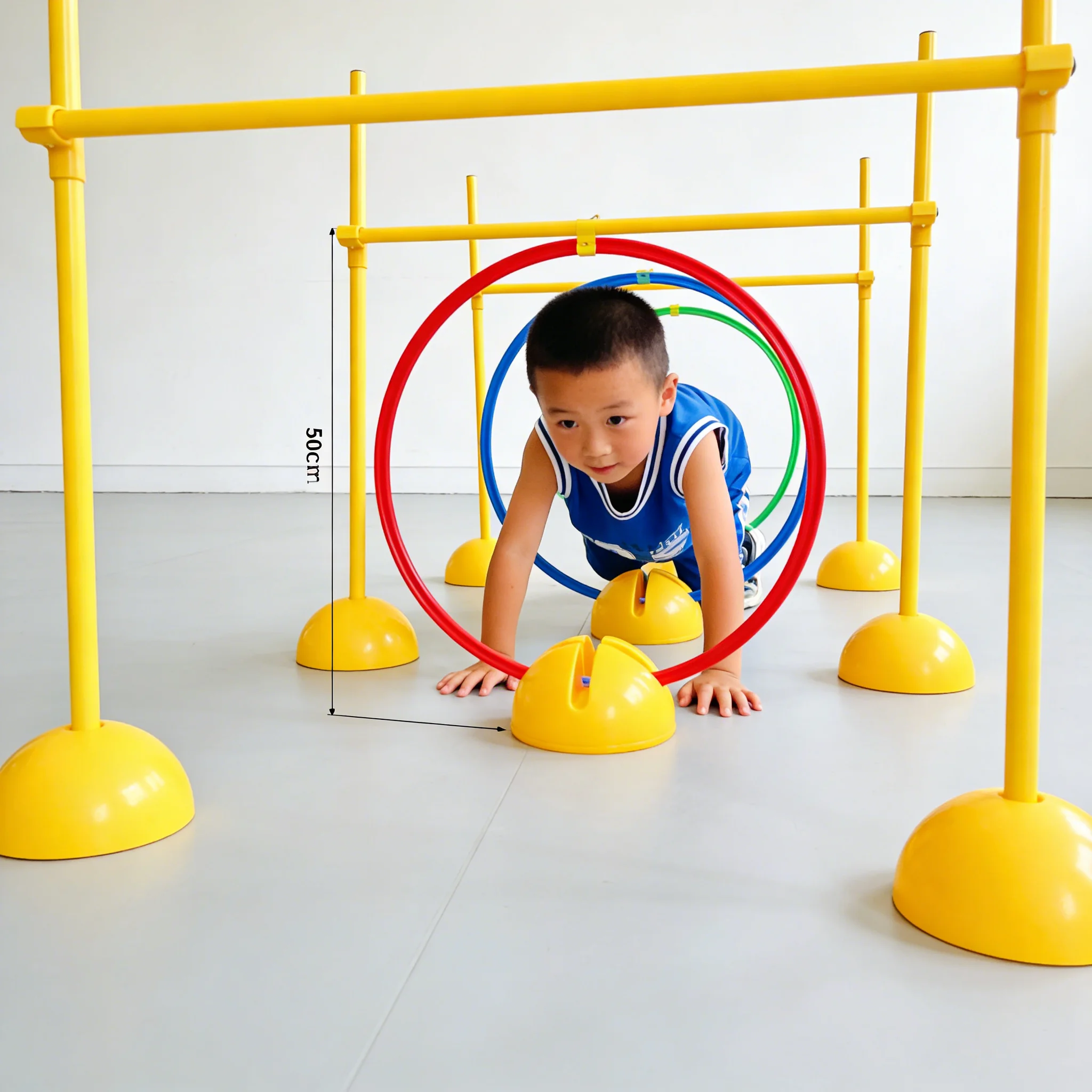 Round Agility Ladder Custom Circular Agility Cone for Kids Play Area - Safe, Colorful, Durable, Portable, Non-Slip, Sturdy