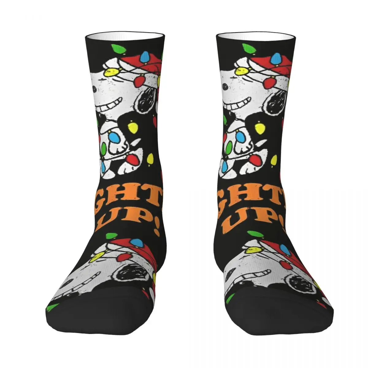 Snoopy Socks Autumn Christmas Lighten Up Stockings Modern Men Warm Soft Socks Printed Outdoor Anti Sweat Socks