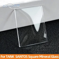 For CARTIER Tank Santos Double Bridge Watch Mirror High Definition Lens  Hd Watch Glass Accessories Square Mineral Glass