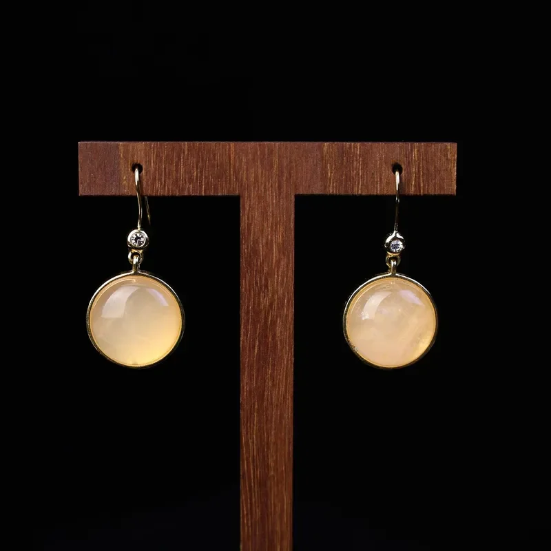 medieval-vintage-double-sided-heterochromatic-earrings-simple-temperament-earrings-exquisite-and-versatile-niche-design