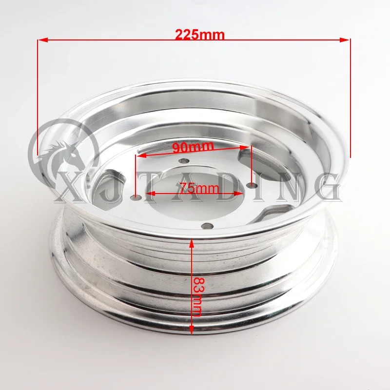 8 inch Electroplated Rim 2.75-8 Aluminum Alloy Wheel Hub Fit For Monkey Bike Z50 Small Monkey Motorcycle Wheels Modified Parts