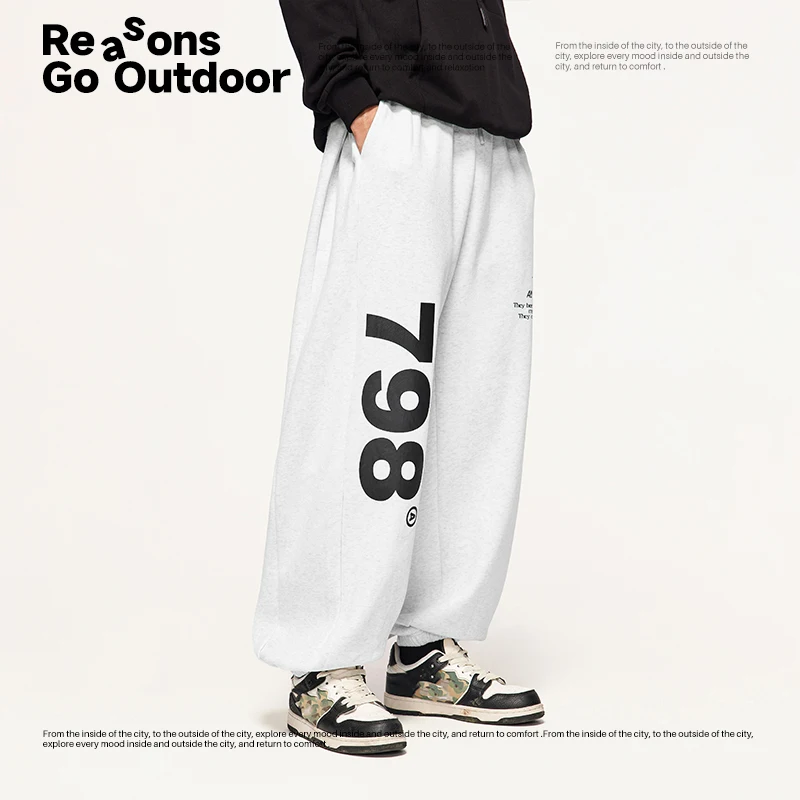 INFLATION Men Hip Hop Jogger Pants 2023 Trendy Loose Fit Dancing Track Pants Unisex Streetwear Trousers