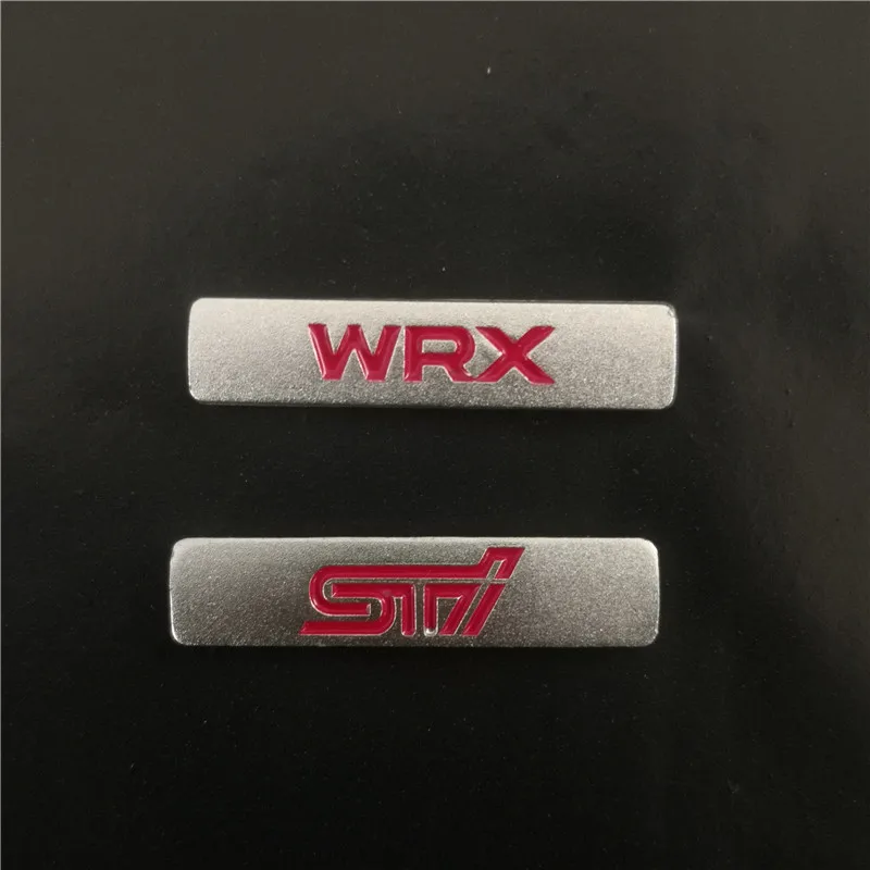 3 PCS Aluminum Car Styling Decorative Emblem Badge Sticker 30*7mm For Suabru XV Legacy Forester Impreza WRX STI