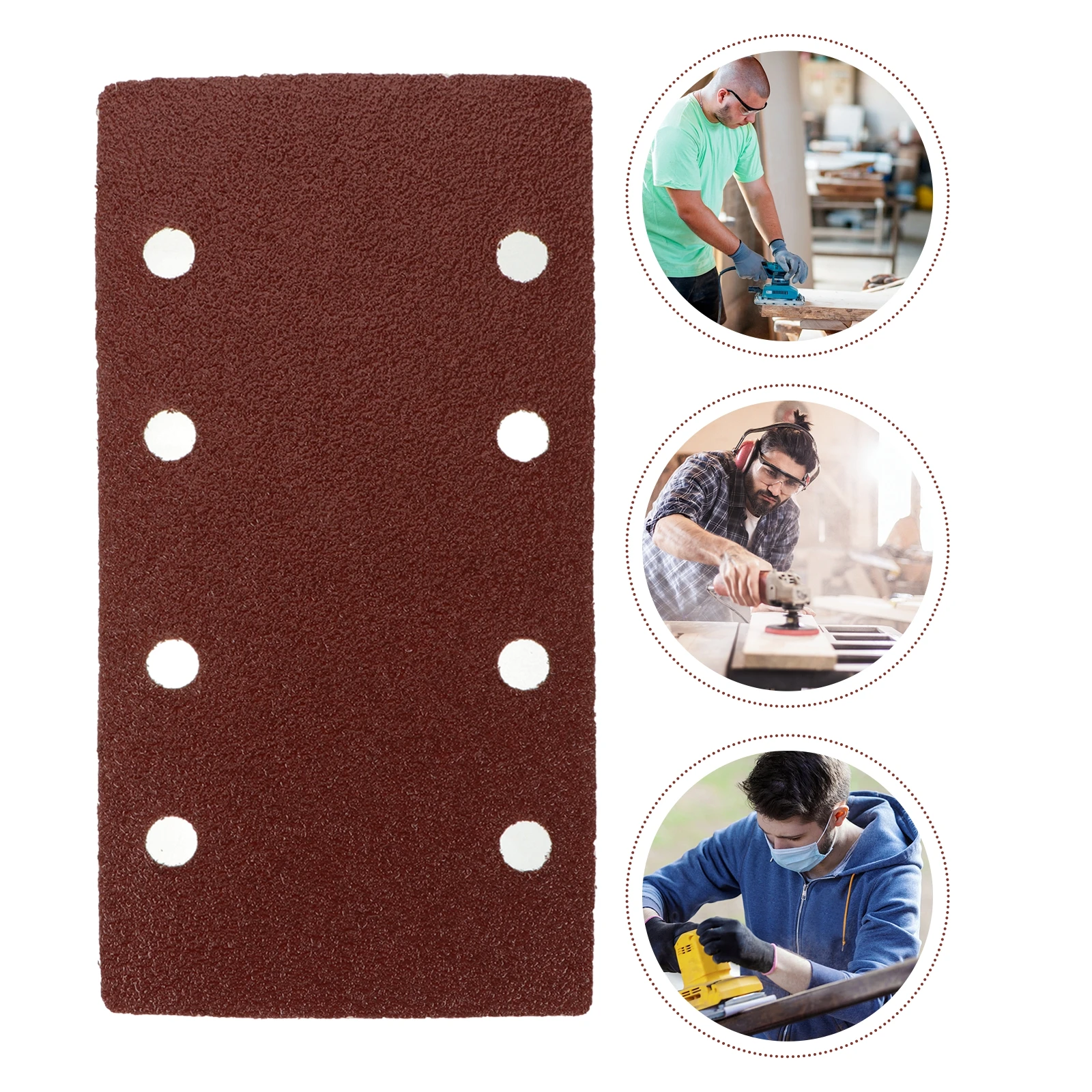 

30pcs Flocking Sandpaper Sheets Durable AntiStatic Grit TearResistant Backing Strong Adhesive Polishing Sander Discs