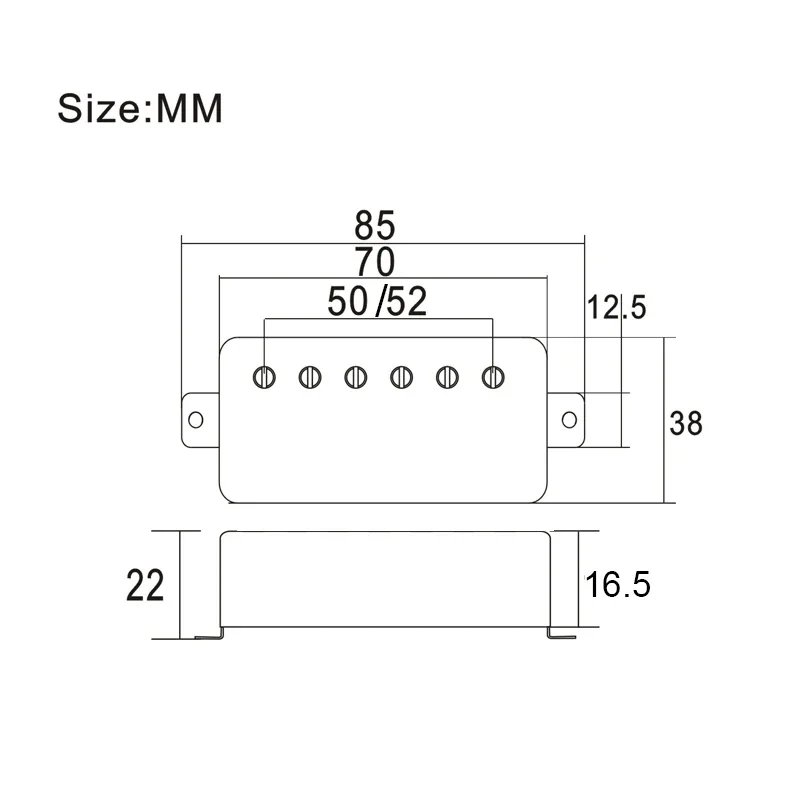 Pickup per chitarra Alnico 5 Humbucker 4 cavo bobina 7.5k/15k Pickup Alnico V per chitarra LP cromato