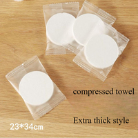 Disposable Compressed Towel Large Square Towel Quick Drying Thickened Pure Cotton Non-woven Fabric EF Pattern Travel Face Wash