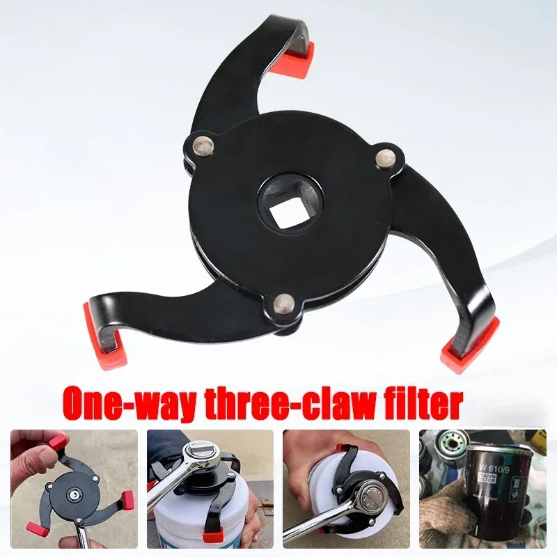 Universal 3 Jaw Oil Filter Remover Tool Cars Oil Filter Removal Tool Interface Special Tools Oil Filter Wrench Tool Auto Repair