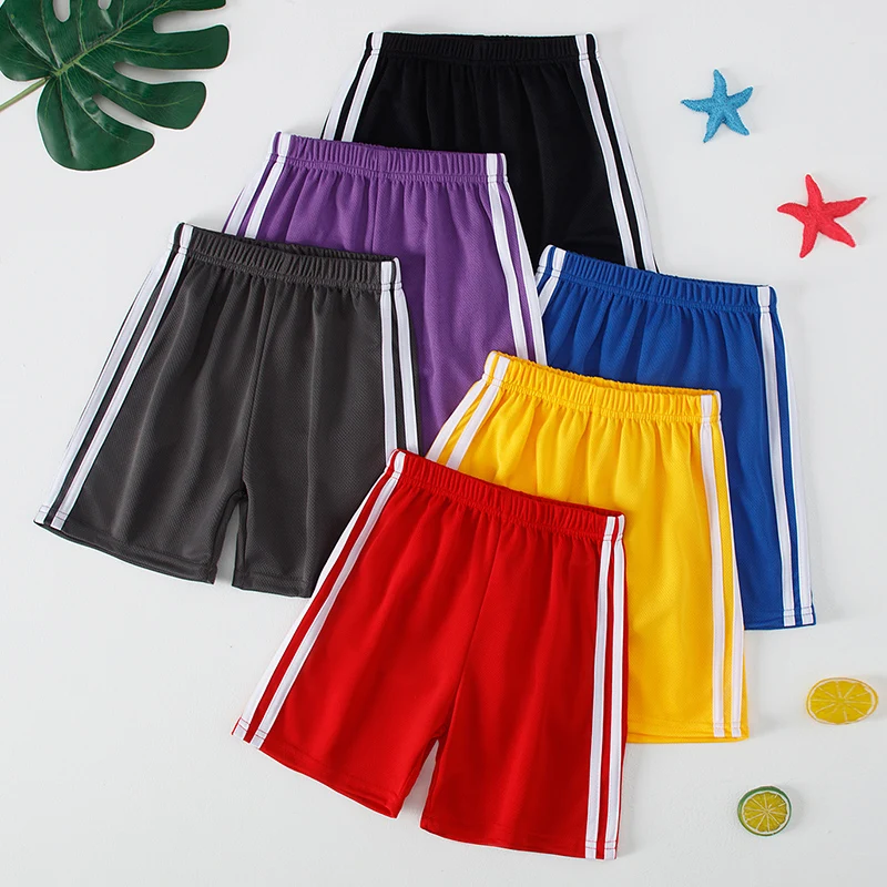 1/3/6-Piece Children's Sports Quick-drying Multicolor Combination Shorts Boys Casual Pants Girls Joker Elastic Waist Beach Pants