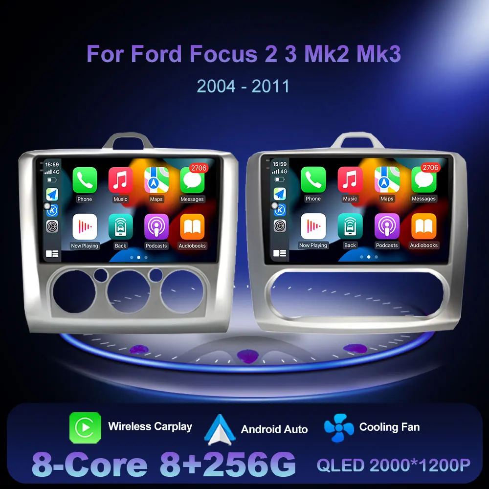 

Car Multimedia Radio Player 9 inch GPS Navi for Ford Focus 2 3 Mk2 Mk3 2004 - 2011 Android OS 4G WiFi DSP Stereo Tough Screen