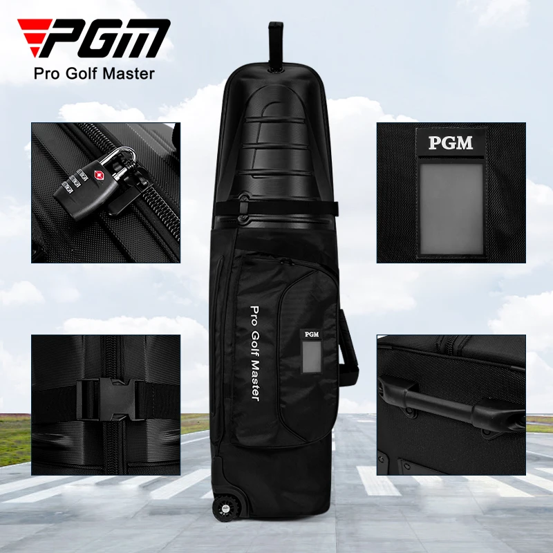 PGM HKB014 waterproof golf club travel bag foldable customised golf travel bag golf travel bag hard case with wheels