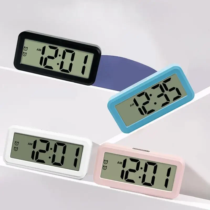 Digital alarm clock mute and smart alarm clock with LED light alarm clock with snooze function date temperature function teen gi