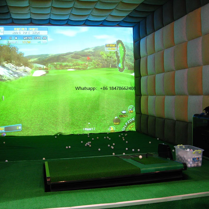 

3D Golf Simulator Course Training Virtual System Electronic Practice Indoor Home Equipment