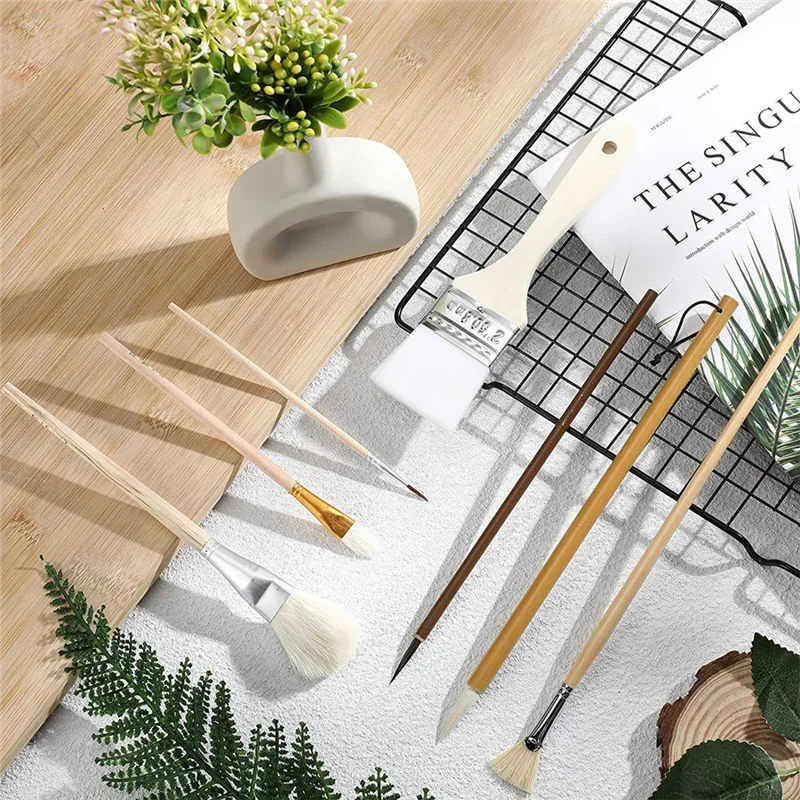 EDT-14 шт. Кисти различной формы Кисти для глазури Наборы акриловых красок для гончарных художников Взрослые Дети Студенты