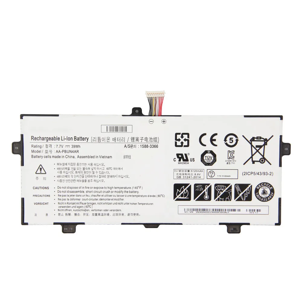 New Replacement Battery AA-PBUN4AR For Samsung NP900X5L NP900X5L NP940X3L NT900X5M NT900X5P 39Wh