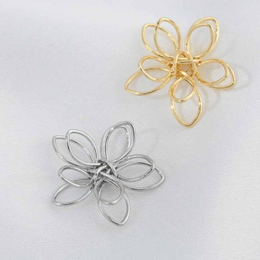 

14K Gold Color Pin Brooch Anti-Shine Women's DIY Handmade Corsage Homemade Jewelry Hair Accessory Buckle Accessory Material