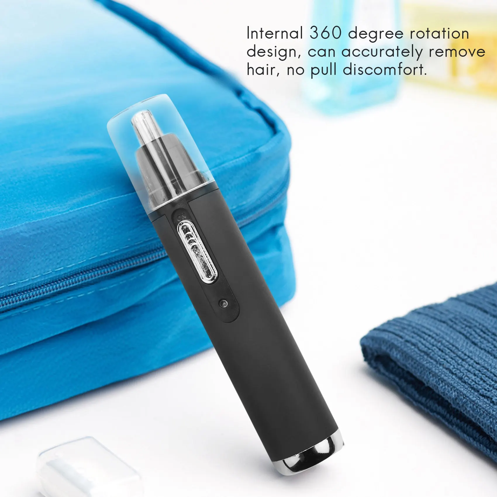 

B15C Trimmer For Nose Electric Shaving Nose Hair Trimmer Safe Face Care Shaving Trimmer For Nose Trimer Makeup Tools,Black