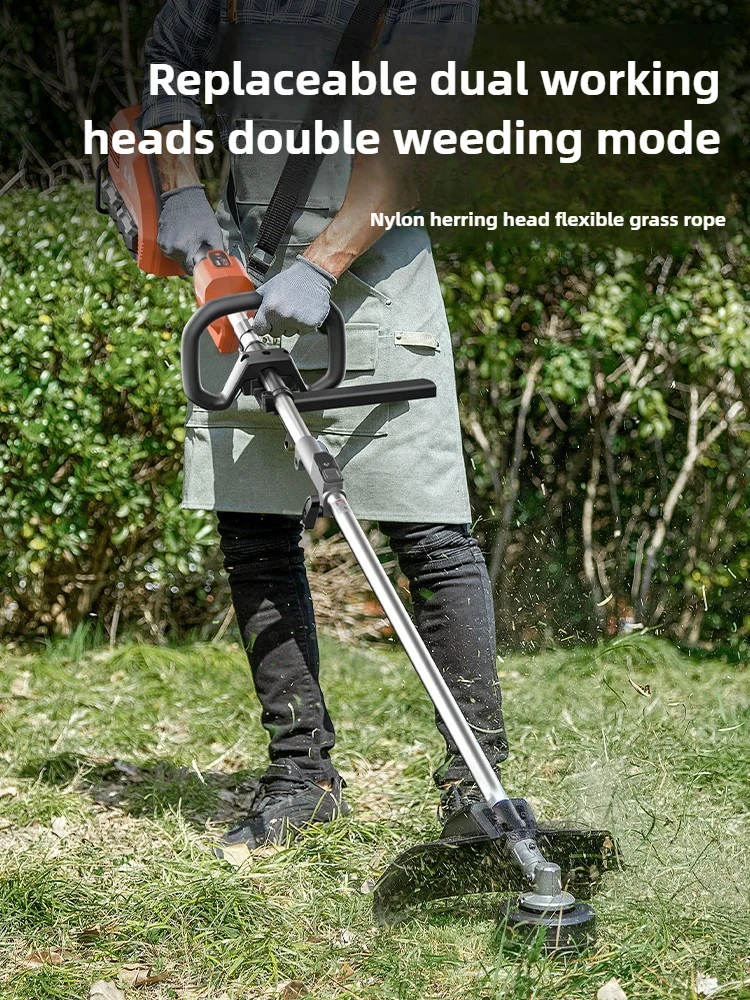 40V borstelloze elektrische grasmaaier, klein huishoudelijk oplaadbaar grasmaaierartefact