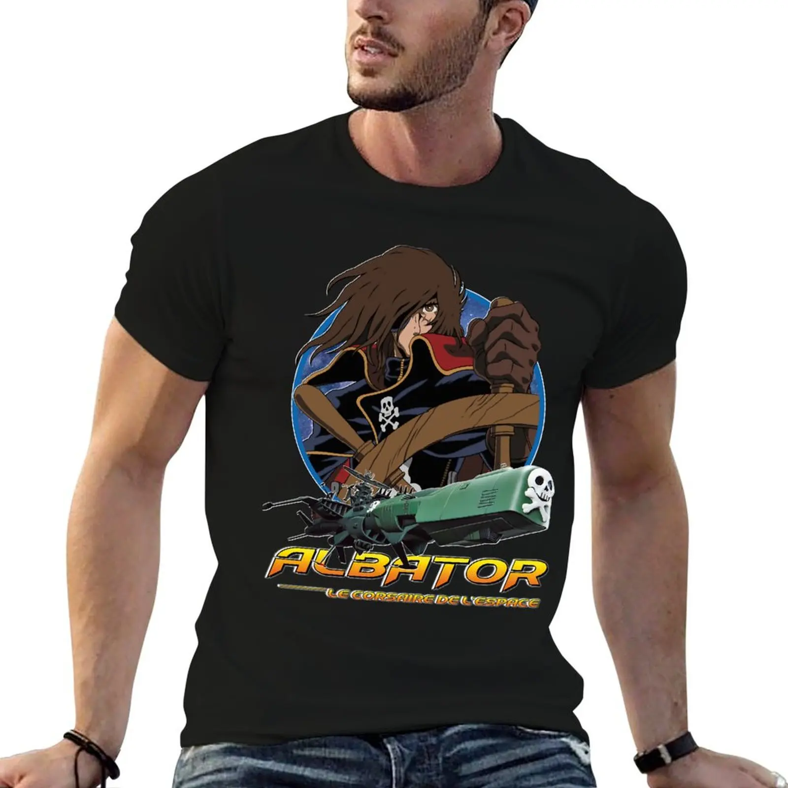

Albator (Captain Harlock) Essential . T-Shirt anime t shirts for man t shirts for man slim fit T-Shirt