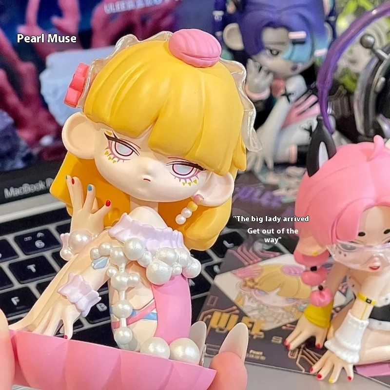 Caja ciega de la serie Ulee Deep Sea Realm, figuras coleccionables de moda, regalo Adorable para niña, juguete bonito y pegamento de adorno elegante