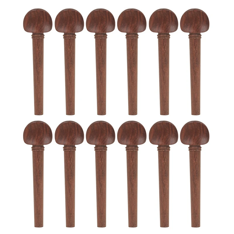 

Piano Mahogany Pegs With Fish Eyes 12 Pack Mahogany Pegs String Button Musical Instrument Replacement