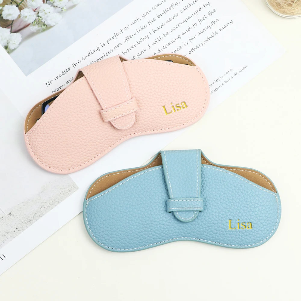 Customized Name Portable Nearsighted Glasses Storage Bag, Pressure-Resistant Sunglasses Protection Case, Ins Eyeglass Box