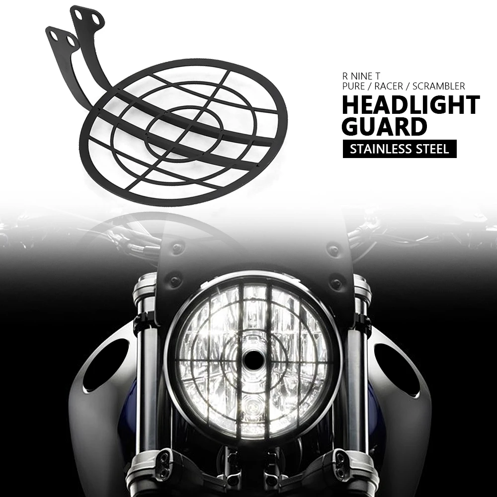 

R NINE T Front Headlight Protect Grille For BMW R9T 2014-2020 Racer Pure Urban Scrambler Motorcycle Headlamp Grill Guard Cover